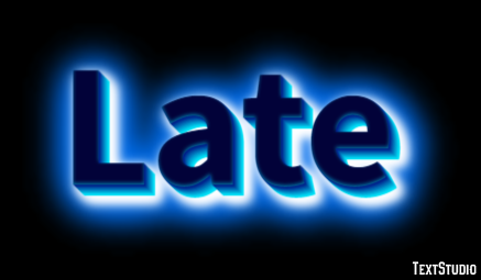 Late テキスト効果