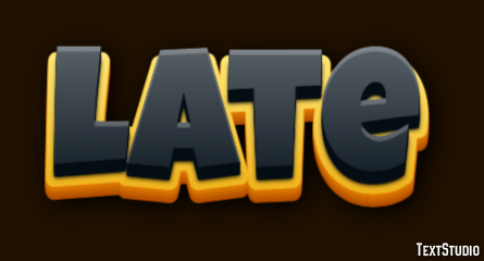 Late Text Effect