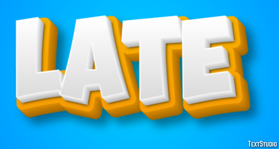 Late Text Effect