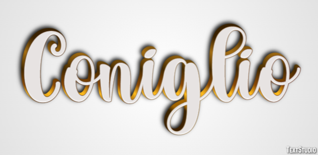 Coniglio Efecto de texto