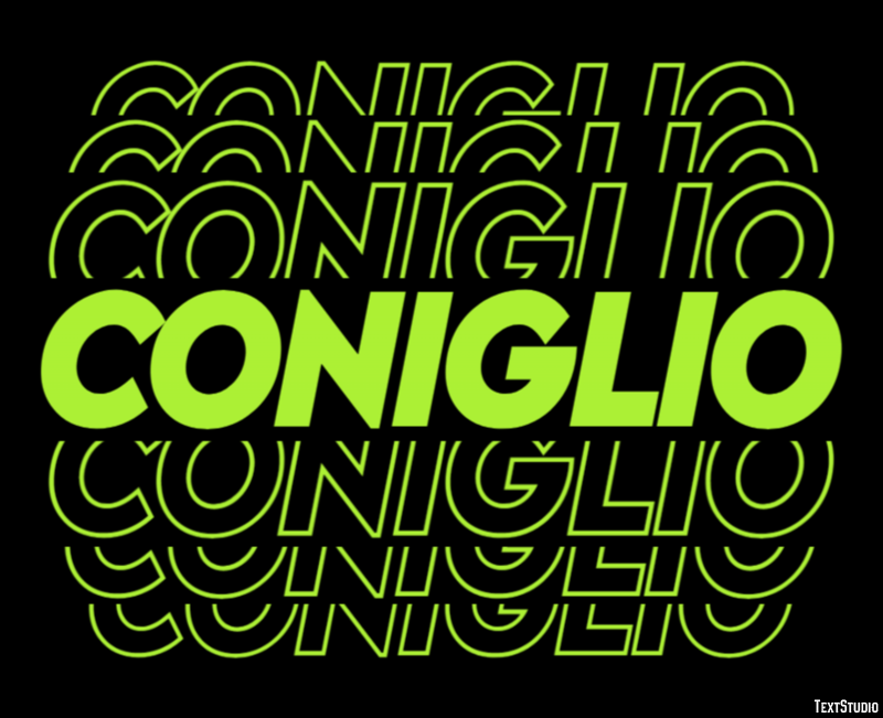 Coniglio Efecto de texto