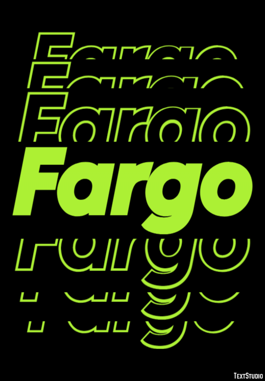 Fargo Text effect