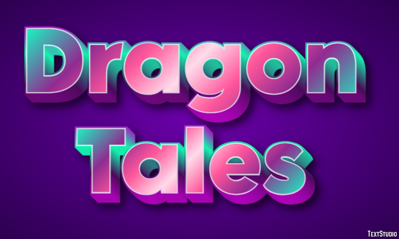 Dragon Tales Text effect