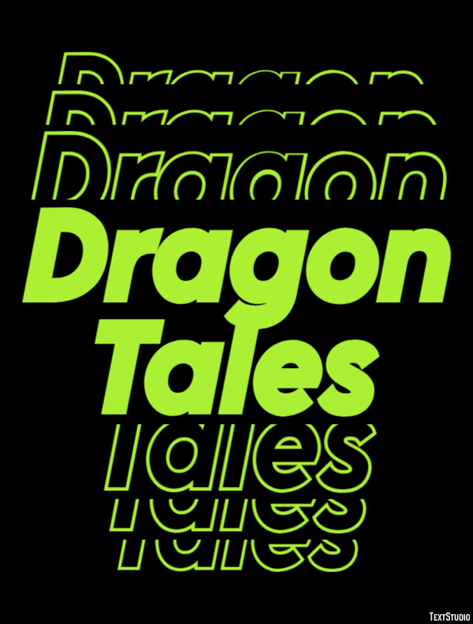 Dragon Tales Text effect