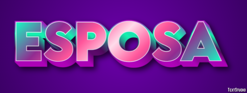 Esposa Efecto de Texto