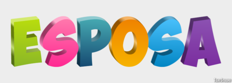 Esposa Efecto de texto