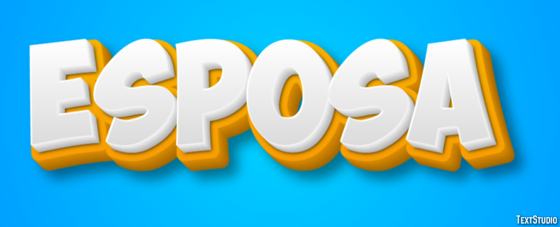 Esposa Efecto de texto