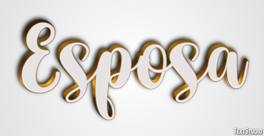 Esposa Efecto de texto