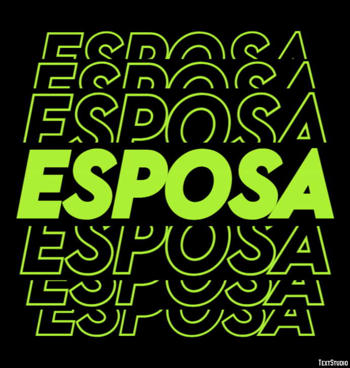 Esposa Efecto de texto