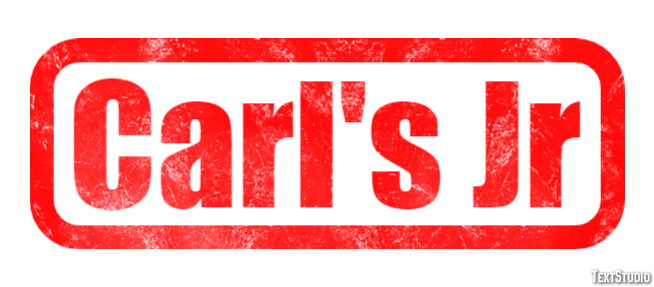 Carl's Jr Texteffekt