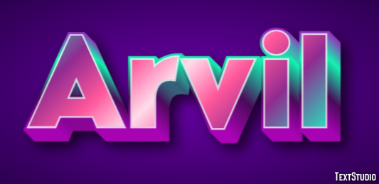 Arvil Text Effect