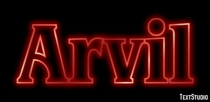 Arvil Text Effect
