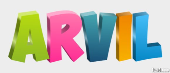 Arvil Text Effect