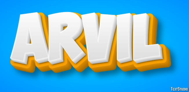 Arvil Text Effect