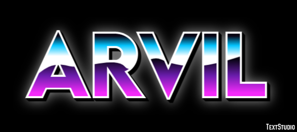 Arvil Text Effect