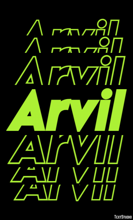 Arvil Text Effect