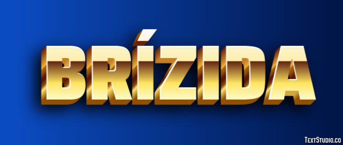 Brízida Text effect