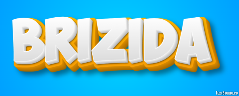 Brízida Text effect