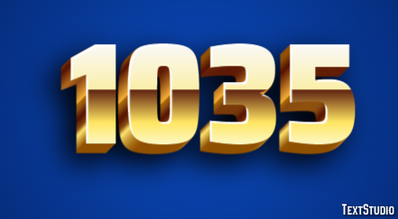 1035 Text Effect