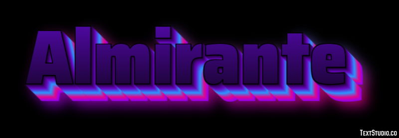 Almirante Texteffekt