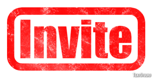 Invite Text Effect