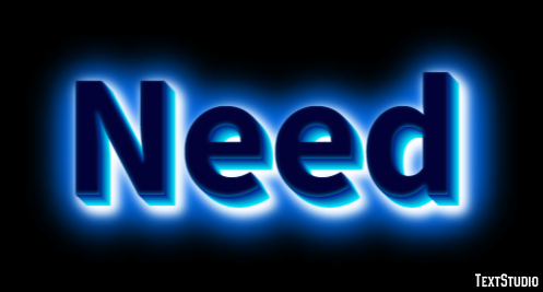 Need Tekst Effect