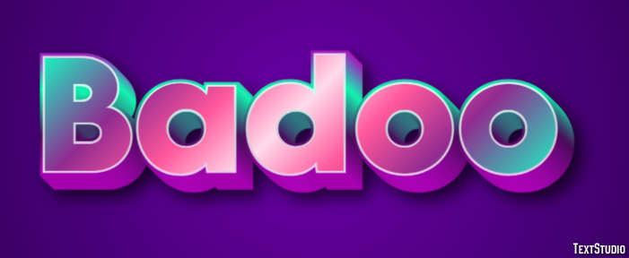 Badoo Effet de Texte