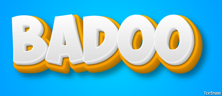 Badoo Effet de Texte