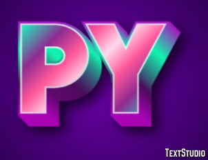 PY Texteffekt