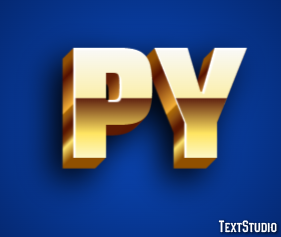 PY Texteffekt