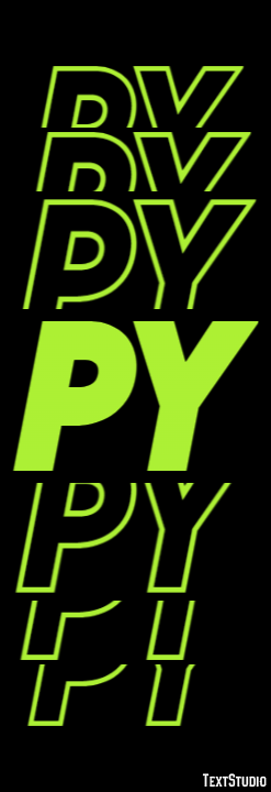 PY Texteffekt
