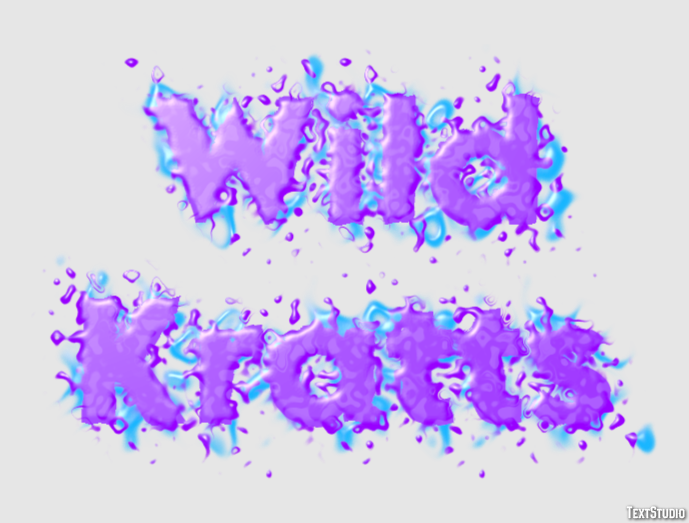 Wild Kratts Efeito de texto