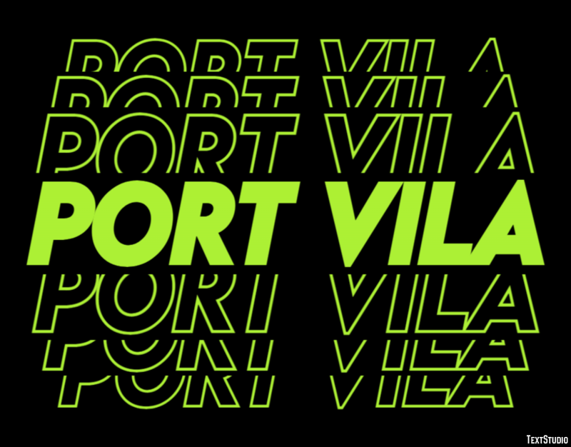 Port Vila Effetto testo