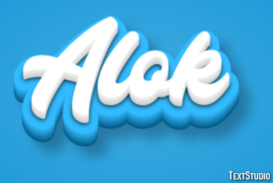 Alok Text Effect