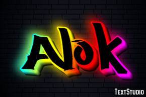 Alok Text effect