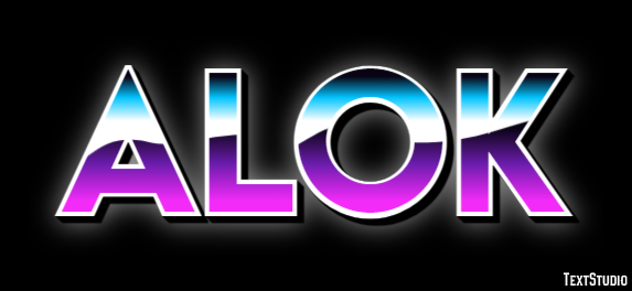Alok Text Effect