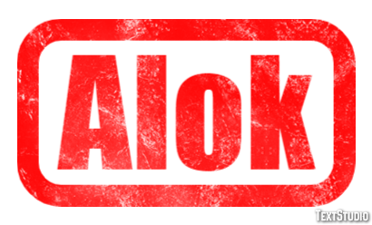 Alok Text Effect
