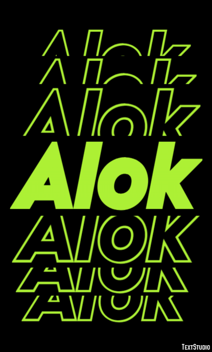 Alok Text Effect