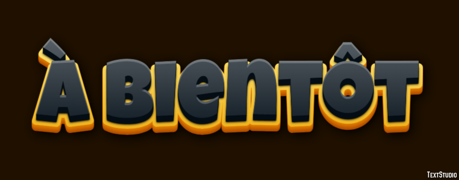 À bientôt Effet de Texte