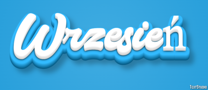 Wrzesień Efekt tekstowy