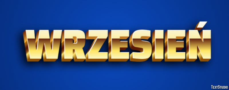 Wrzesień Эффект текста