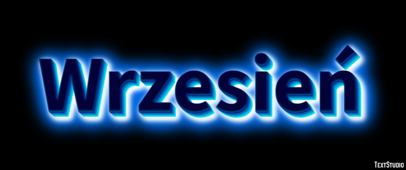 Wrzesień Efekt tekstowy