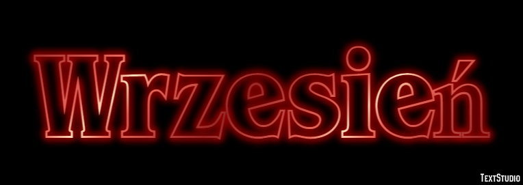 Wrzesień Efekt tekstowy