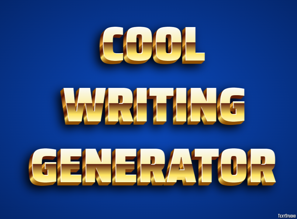 Cool Writing Generator Effet de Texte