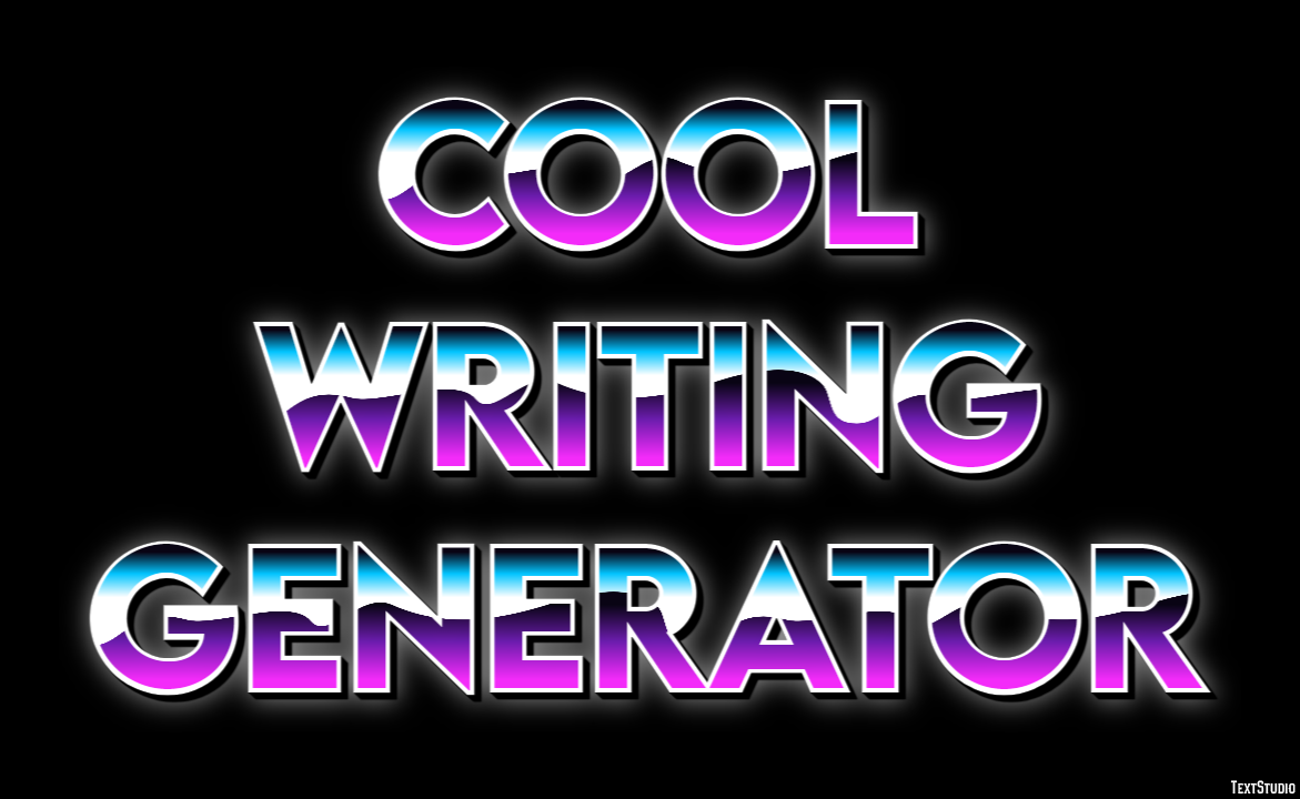 Cool Writing Generator Effet de Texte