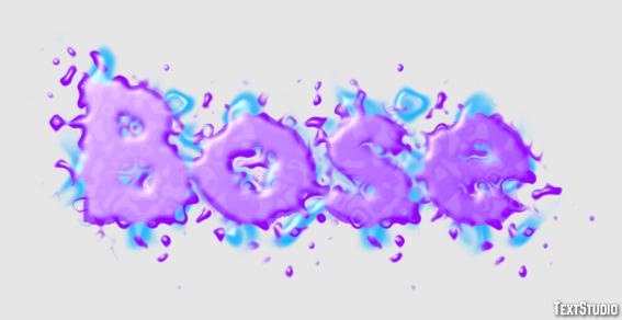 Bose Text effect