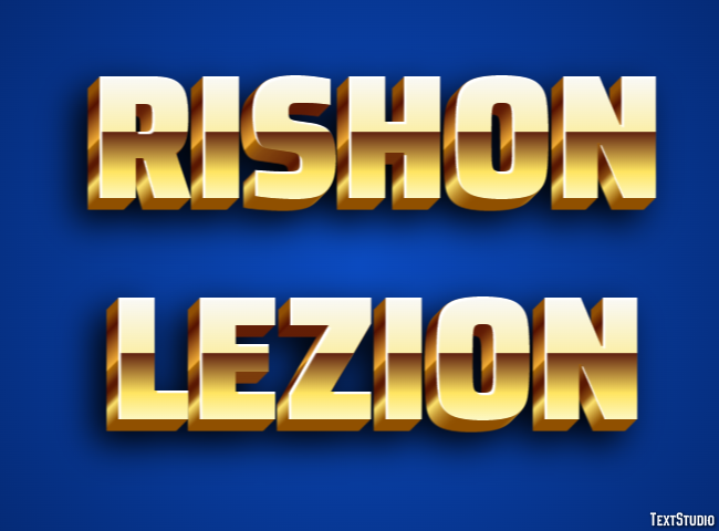 Rishon LeZion Efekt tekstowy