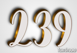 239 Efecto de Texto