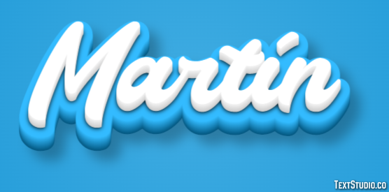Martín Efecto de Texto