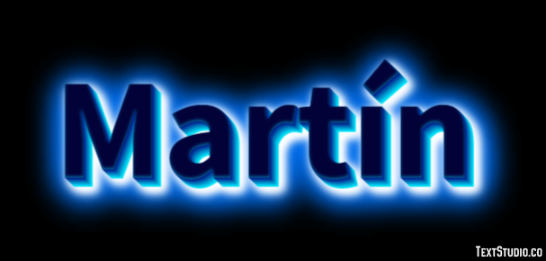 Martín Efecto de Texto